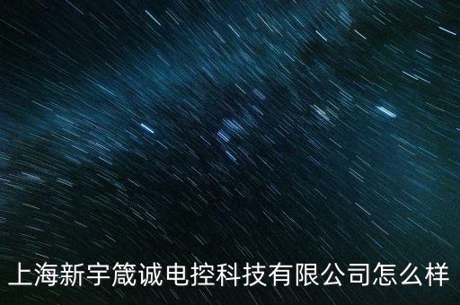 上海新宇箴誠電控科技有限公司怎么樣