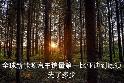 新能源汽車銷售榜單，全球新能源汽車銷量第一比亞迪到底領(lǐng)先了多少