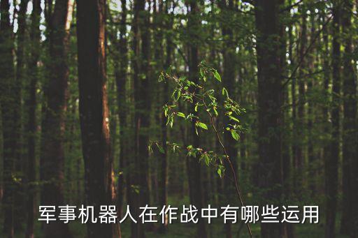 軍事機(jī)器人在作戰(zhàn)中有哪些運(yùn)用