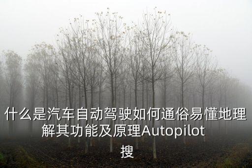 什么是汽車自動(dòng)駕駛?cè)绾瓮ㄋ滓锥乩斫馄涔δ芗霸鞟utopilot  搜