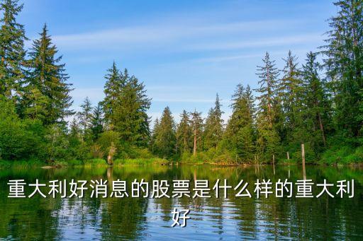 股市最新重大利好消息，今天股市有什么利好