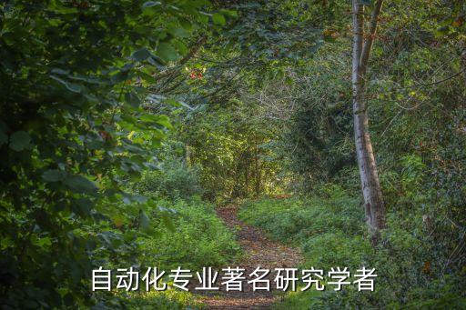 自動化專業(yè)著名研究學(xué)者