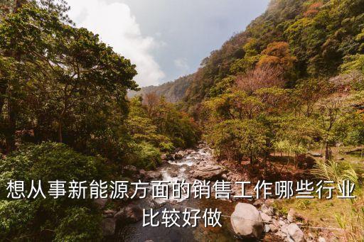 新能源行業(yè)有哪些生意可以做，想從事新能源方面的銷售工作哪些行業(yè)比較好做