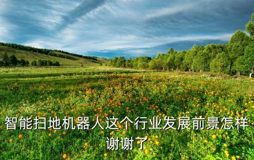 智能掃地機(jī)器人這個(gè)行業(yè)發(fā)展前景怎樣謝謝了