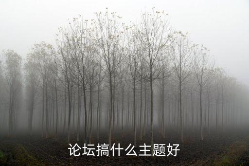 論壇搞什么主題好