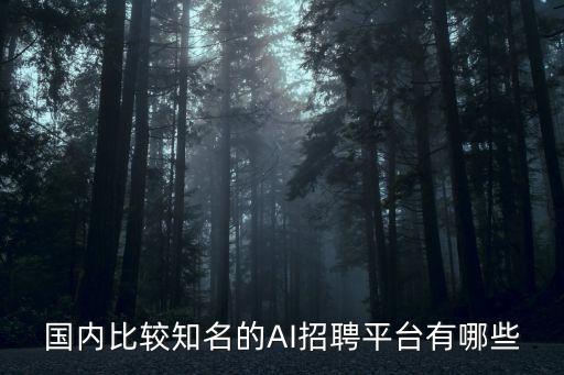 國(guó)內(nèi)比較知名的AI招聘平臺(tái)有哪些