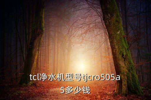 tcl凈水機型號tjcro505a5多少錢
