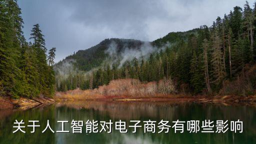 關(guān)于人工智能對(duì)電子商務(wù)有哪些影響