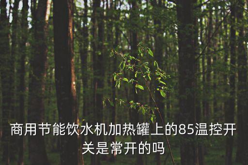 商用節(jié)能飲水機加熱罐上的85溫控開關是常開的嗎