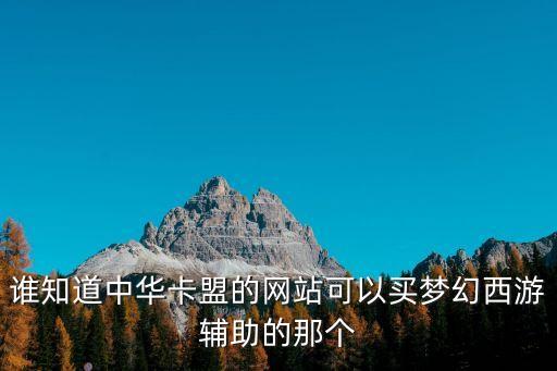中華卡盟總站，誰知道中華卡盟的網(wǎng)站可以買夢幻西游輔助的那個