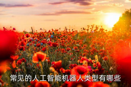 常見的人工智能機器人類型有哪些