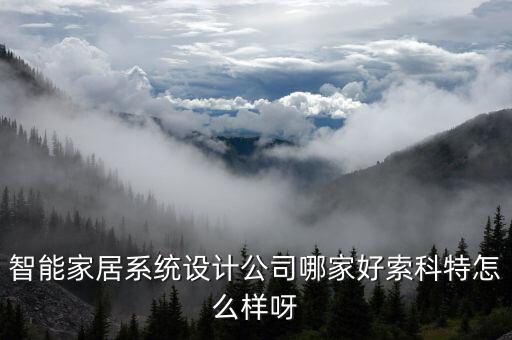 智能家居系統(tǒng)設(shè)計(jì)公司哪家好索科特怎么樣呀