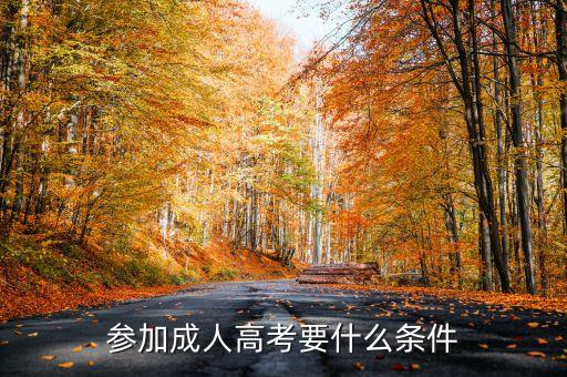 成人高考報(bào)名條件，報(bào)考成人高考要什么條件