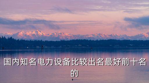 國(guó)內(nèi)知名電力設(shè)備比較出名最好前十名的