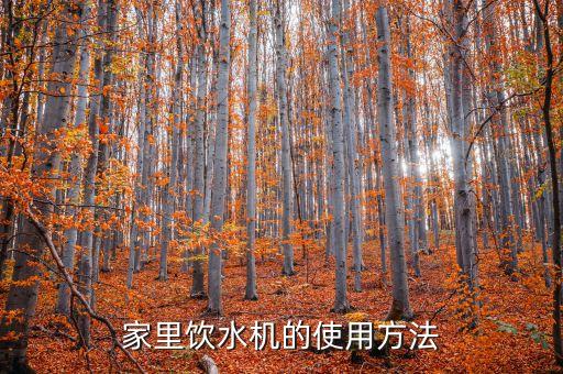 家里飲水機(jī)的使用方法