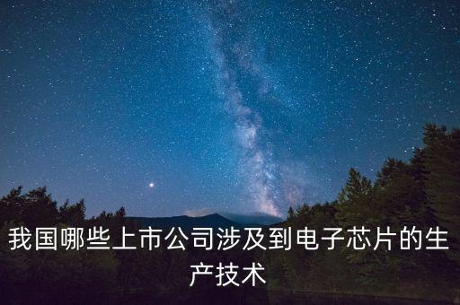 我國(guó)哪些上市公司涉及到電子芯片的生產(chǎn)技術(shù)