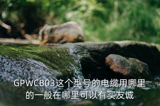 GPWCB03這個型號的電纜用哪里的一般在哪里可以有買友誠