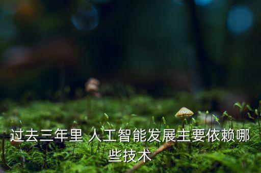 過去三年里 人工智能發(fā)展主要依賴哪些技術(shù)