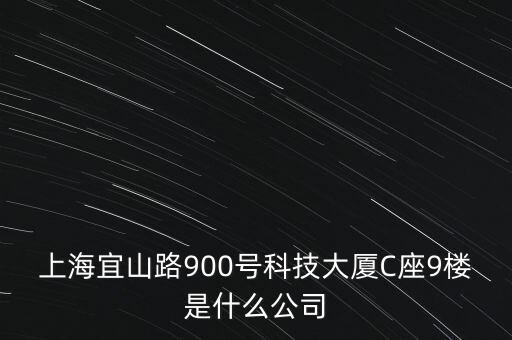 上海宜山路900號(hào)科技大廈C座9樓是什么公司