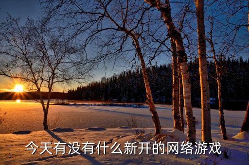 今天有沒有什么新開的網(wǎng)絡(luò)游戲