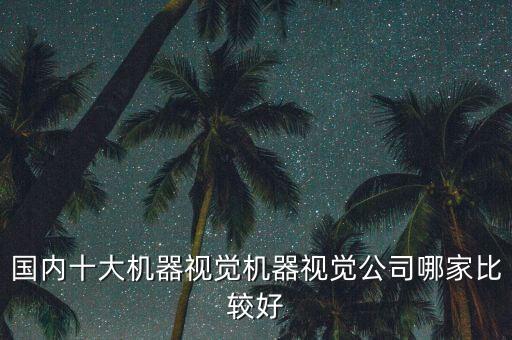 國內(nèi)十大機(jī)器視覺機(jī)器視覺公司哪家比較好