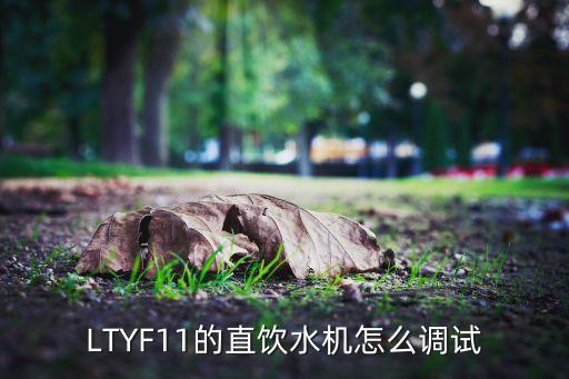LTYF11的直飲水機怎么調(diào)試