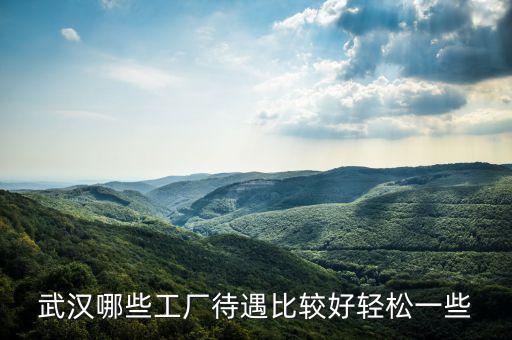 武漢哪些工廠待遇比較好輕松一些