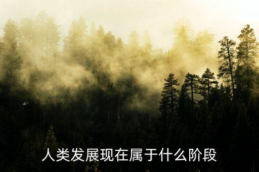 人類發(fā)展現(xiàn)在屬于什么階段