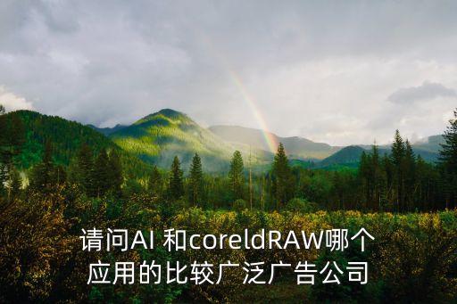 請問AI 和coreldRAW哪個(gè)應(yīng)用的比較廣泛廣告公司