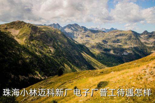 珠海小林邁科新廠電子廠普工待遇怎樣