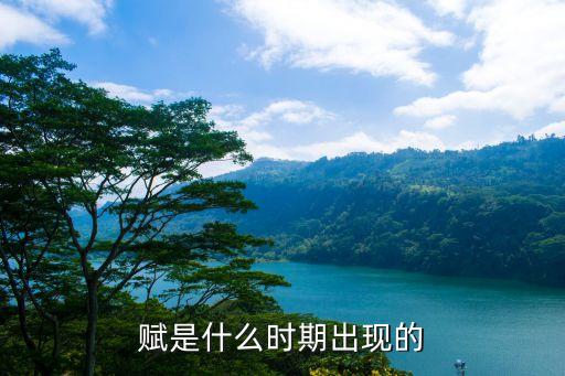 賦是什么時期出現(xiàn)的