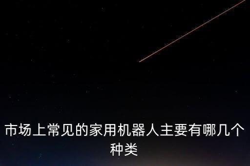 市場上常見的家用機(jī)器人主要有哪幾個(gè)種類