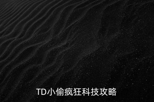 TD小偷瘋狂科技攻略