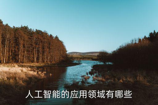 人工智能的應(yīng)用領(lǐng)域有哪些