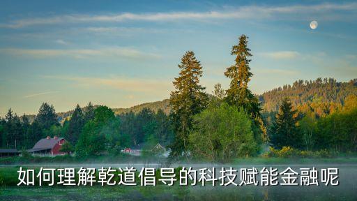 科技賦能金融創(chuàng)新，如何理解乾道倡導的科技賦能金融呢