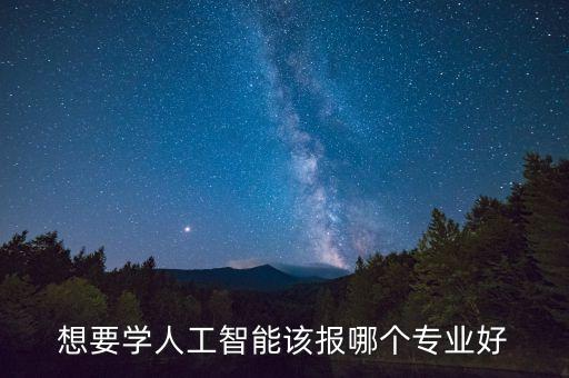 想要學(xué)人工智能該報(bào)哪個(gè)專業(yè)好
