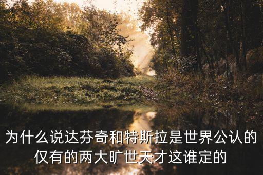 為什么說達(dá)芬奇和特斯拉是世界公認(rèn)的僅有的兩大曠世天才這誰定的