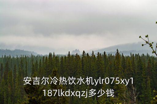 安吉爾冷熱飲水機(jī)ylr075xy1187lkdxqzj多少錢