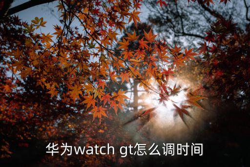 華為watch gt怎么調(diào)時(shí)間