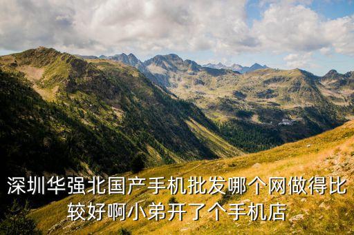 深圳華強北國產手機批發(fā)哪個網做得比較好啊小弟開了個手機店