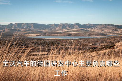德國人工智能研究中心，寶沃汽車的德國研發(fā)中心主要負責哪些工作