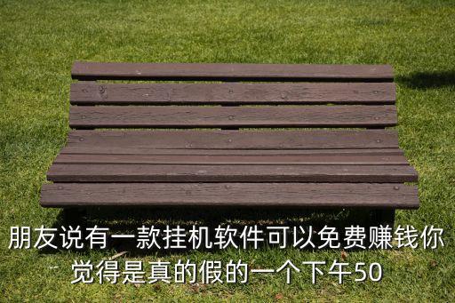 朋友說(shuō)有一款掛機(jī)軟件可以免費(fèi)賺錢(qián)你覺(jué)得是真的假的一個(gè)下午50