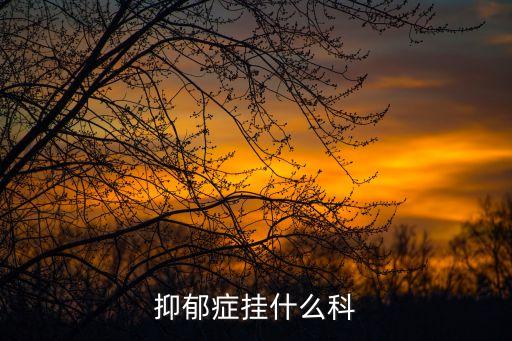 抑郁癥掛什么科