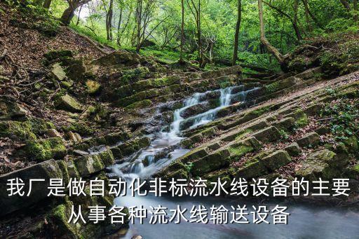 我廠是做自動化非標流水線設(shè)備的主要從事各種流水線輸送設(shè)備