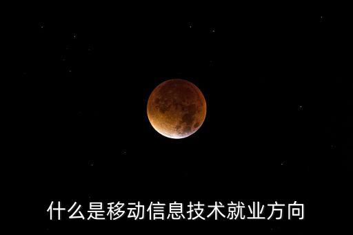 什么是移動(dòng)信息技術(shù)就業(yè)方向