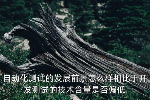 自動化測試的發(fā)展前景，自動化測試的發(fā)展前景怎么樣