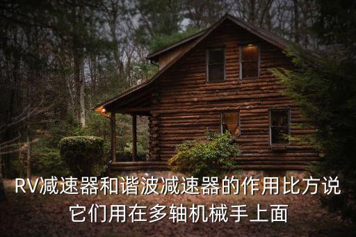 RV減速器和諧波減速器的作用比方說它們用在多軸機(jī)械手上面