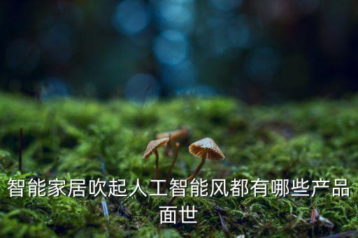 智能家居吹起人工智能風(fēng)都有哪些產(chǎn)品面世