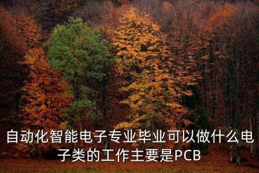 智能電子電器崗位，自動化智能電子技術(shù)畢業(yè)出來可以做什么工作