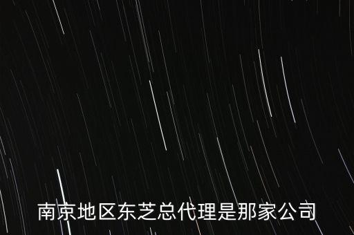 南京地區(qū)東芝總代理是那家公司
